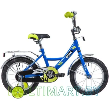 Детский велосипед Novatrack Urban 143URBAN.BL9 (синий/желтый, 2019)